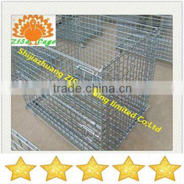 metal wire steel pallet storage cage