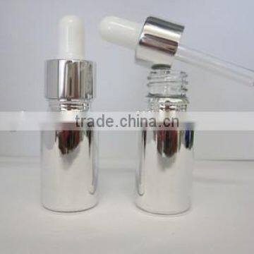30ml Eletroplate Silver Color Essential Oil Glass Bottle