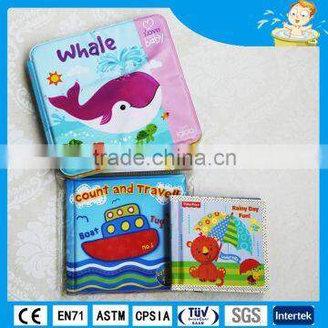 lovely children playing PVC bath book, coloring book bath