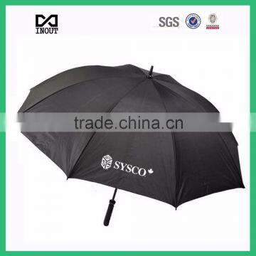 Big size promotional fiberglass golf umbrella with custom logo