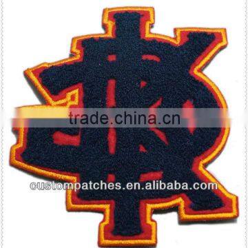 New Custom Chenille Embroidered Patches Chenille Letters in Hot Sale