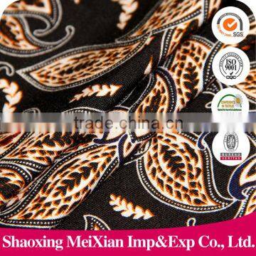 2015 New design rayon printed spandex kintted fabric