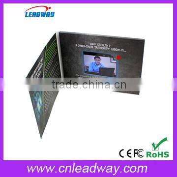 2016 Factory customized newest video greeting card/ lcd video greeting card/video invitation card