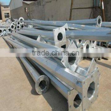 2015 hot product Q235/245 galvanized steel 20m street lighting pole, 5m, 6m, 8m, 10m,20m height professional manufacturer