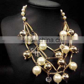 Water Drop Ball Pendant Pearl Necklace Women Necklace Fashion Jewelry 2015 New Design photo-3