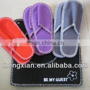 2014 promotion wholesale felt slipper set