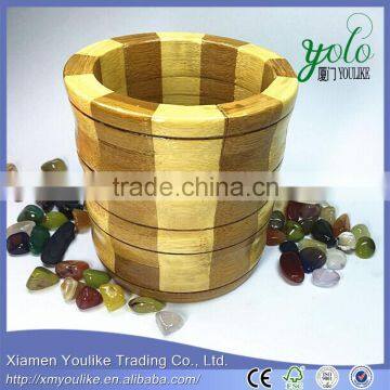 Creative Gifts Bamboo Pen Container for Office Supplies
