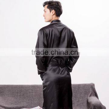 Men's Sexy Pajamas Sleepwear in Silk Like Satin Fabric photo-6