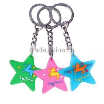 cute soft silicone key chain for hotel