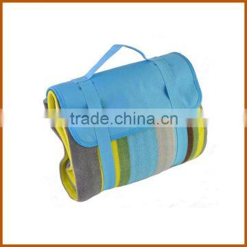Check Breathable 100% Polyester Portable Picnic Blanket