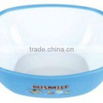 Plastic square salad bowl