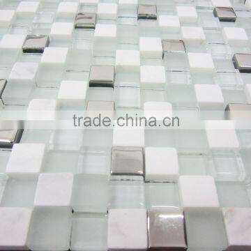 2016 New Uneven Different Thickness Clear Crystla GlassMosaic Tile