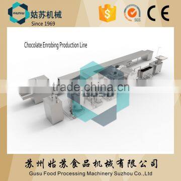 New design chocolate coating production line for biscuit