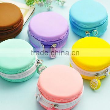 2016 New design Silicone round Shape Coin Purse/ Waterproof Change Purse Pouch Wallet