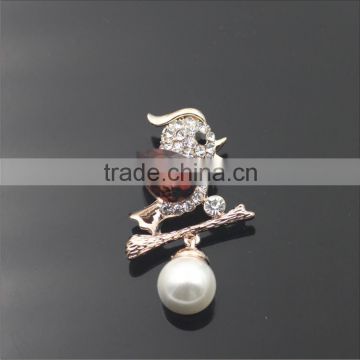 cheap wholesale high quality fashion gold alloy bird brooch