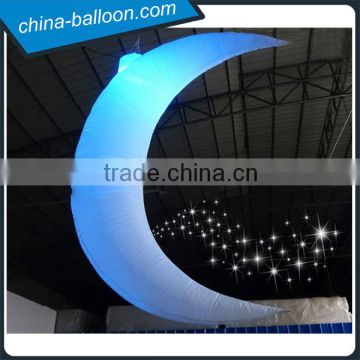 Charming inflatable led lighting moon / inflatable moon for hanging decoration