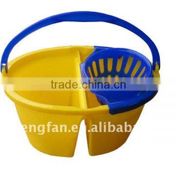 plastic lovely mop bucket with plastic handle