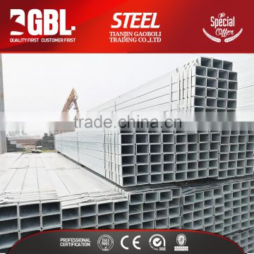 hollow rectangular galvanized carbon steel tube