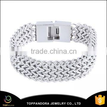 Newest design for men heavy fashion bracelet stainless steel bracelet