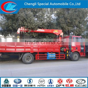 Best configuration mounted crane high performance lift truck FAW 4x2 overhead mobile crane