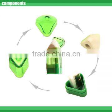 Triangular Prism Shaped Pencil Sharpener With Eraser photo-3