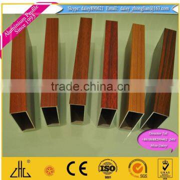 2014NEW and Popular ! 6063-T5 Wood Finish Aluminium Profiles/OEM/ODM Wood Effect Aluminium Powder Coatings Profile photo-5