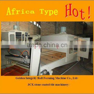 2013 hot sale!! JCX -Stone coated metal roof tile making machine