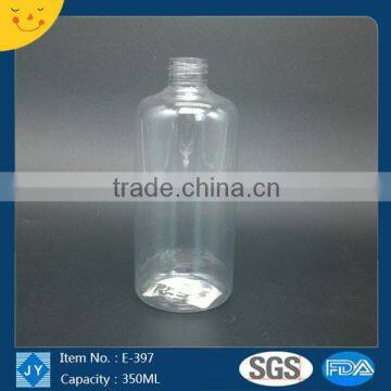 350ml clear round pet plastic bottles wholesale, plastic lotion bottle