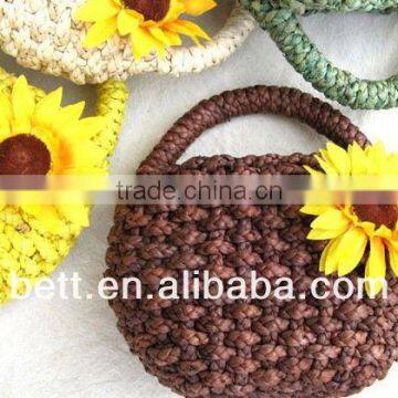 fashion lady sunflower straw summer beach bags