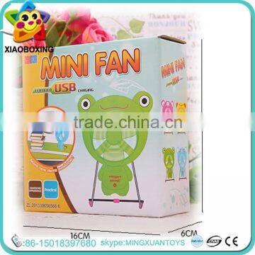 Promotional Gift Kids Plastic Electric qt Micro Usb Fan With Charger