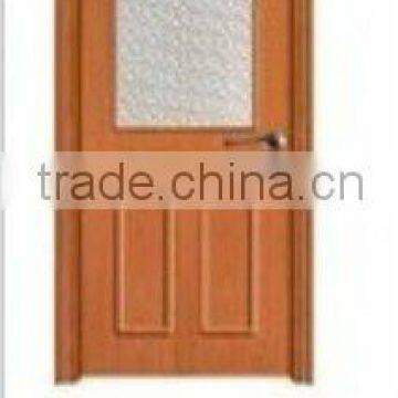 PVC Glass Door Filled with Fir Wood ISO9001