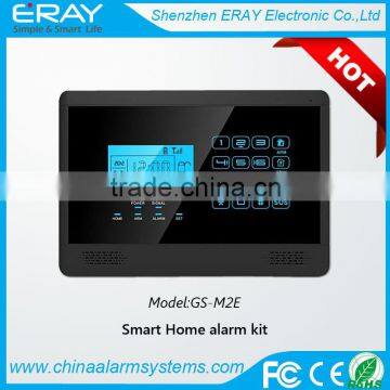 Touch Keypad LCD screen smart intruder alarm system (GS-M2E) 315/433/868/915