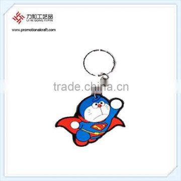 Flying Cute Doraemon Soft PVC Keychain Ring