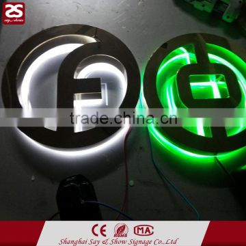 factory directy sale illuminated 3d logo store front sign led signage letter