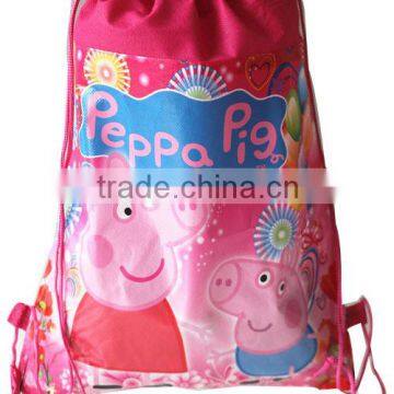 Eco-friendly Pink Drawstring Bag Pink Gym Bag Pink Toddler Backpack