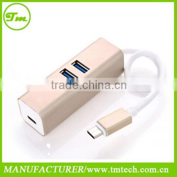 Aluminum USB-C Type C USB 3.1 High Speed 4 Port HUB Adapter For MacBook Nokia N1