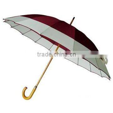 16 ribs golf umbrella with white edges umbrella