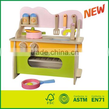 Mini Wooden Play Kitchen Set