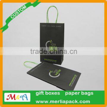 Electronics Kraft Paper Packaging Bags Mods E-cigarette Liquid Accessoires Luxury Paper Twisted Handle Bag