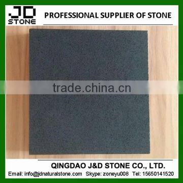 Honed volcanic stone/ Black Hainan basalt for sale