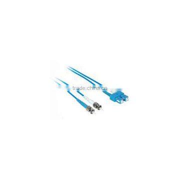 2m SC-ST 50/125 OM2 Duplex Multimode Fiber Optic Cable (Plenum-Rated)