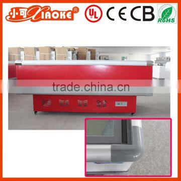 1.8m Top Open Island Glass Doors Deep Seafood Freezer photo-3