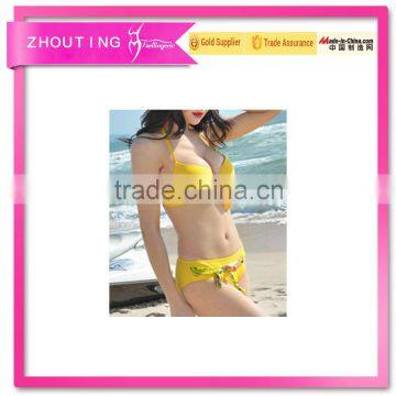 BSC097 Hot sale mature women one piece printing skirt bikini swimwear