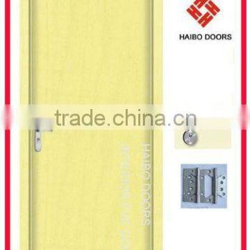 Interior PVC plain wooden doors with frame