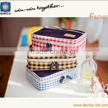 Popular cotton cosmetic bag, fashionable cheap cosmetic bag, makeup bag