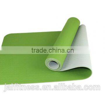 High Quality ECO-Friendly 6mm TPE Yoga Mat Indoor Fitness Equipments 2 Colors Yoga Mat photo-3