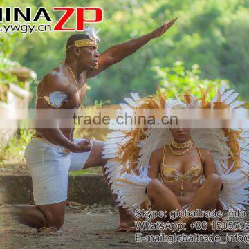 CHINAZP Good Looking Plumage Wholesale Dyed Kelly Green Turkey T-Base Body Feathers for Sale photo-4