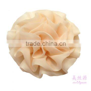 Facotry Supply Handmade Fabric Chiffon Flower For Wedding Dress Embellishment Bridal Hair Flower Decoration