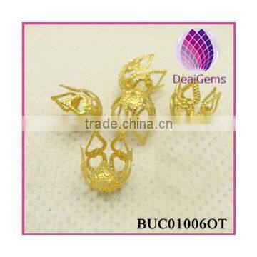 Wholesale Prong Bell Brass Bead Caps DIY Jewelry Findings