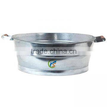 Hot selling oval party galvanized beverage tub